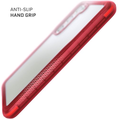 Ghostek Covert Galaxy S23 Clear Phone Case with Military Grade Shockproof Protection, Non-Slip Grip, Protective Silicone Cover Designed for 2023 Samsung Galaxy S23 (6.1") (Red) - color: Red [Limited], size: Galaxy S23