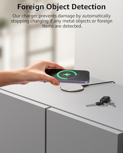 TOZO W1 Max 15W Fast Wireless Charging, Anti-Slip, Sleep-Friendly - color: Pink