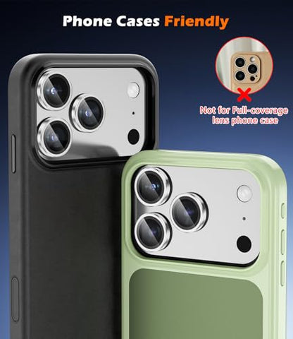 imluckies Camera Lens Protector for iPhone 17 Pro/iPhone 17 Pro Max - color: Sliver