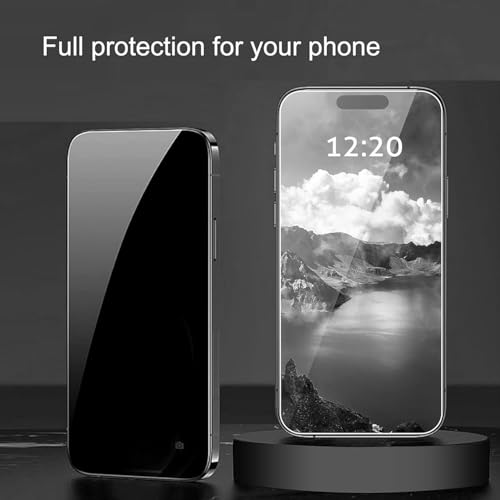 [2-Pack] Privacy Screen Protector Designed for iPhone 16 Pro Max Tempered Glass 6.9 Inch, Anti Spy, No Bubbles, Anti Scratch,Case Friendly Full Screen Coverage Tempered Glass
