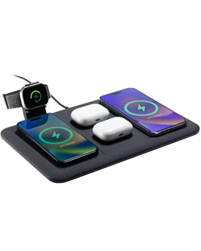 Mophie 4-in-1 Wireless Charging Mat for Apple iPhone, AirPods & Watch