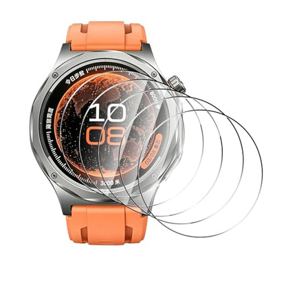 5 Pack Tempered Glass for OnePlus Watch 4 Screen Protector,9H Hardness,Ultra Resistant,Anti-Fingerprints,No Bubbles,HD-Clear,Full Coverage Watch Film for One Plus Watch 4 - color: OnePlus Watch 4