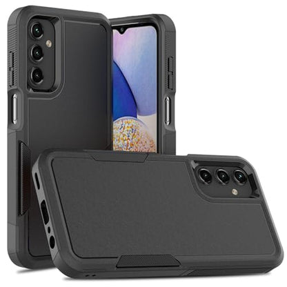 for Galaxy A15 5G Phone Case, [Military Grade Drop Tested] with HD Screen Protector, Dual Layer Protective Heavy Duty Cell Phone Cover Non-Slip Shockproof Case for Samsung Galaxy A15 5G (Black) - color: Black