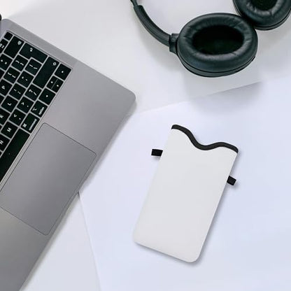 Men Women Phone Sleeve Pouch Case Bag with Crossbody Strap/Neck Lanyard for iPhone 17/16/15 Pro Max, Air, 16/15 Plus, 16e; White - color: White