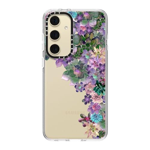 CASETiFY for Galaxy S24+ Case - Impact Clear | Not Yellowing | 6.6 ft. Drop Protection | MY SUCCULENT GARDEN | Clear - color: MY SUCCULENT GARDEN, size: Galaxy S24+
