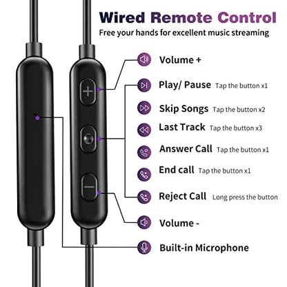 COOYA USB C Headphones Wired Earbuds for iPhone 18 Pro Max 17 16 15 Purple - color: Purple