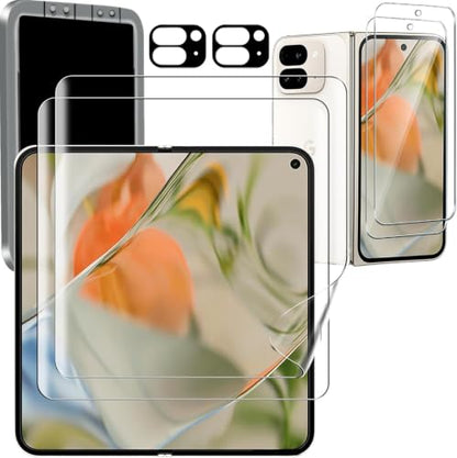Ferilinso Screen Protector for Google Pixel 9 Pro Fold, Tempered Glass Back | 2 Pack, 9H+ Hardness, Military-Grade Shatterproof, Case Friendly, Easy Installation Bubble Free, with Camera Lens Protector - size: Google Pixel 9 Pro Fold-8.0 INCH