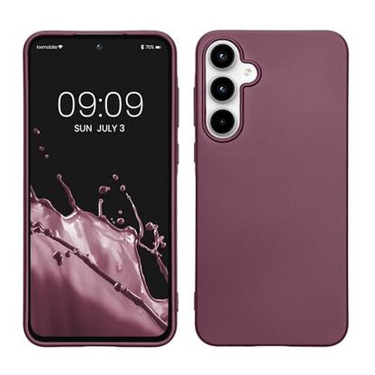 kwmobile Case Compatible with Samsung Galaxy A55 5G Case - Soft Slim Metallic TPU Silicone Cover - Metallic Lavender - color: Metallic Lavender, size: Galaxy A55 5G