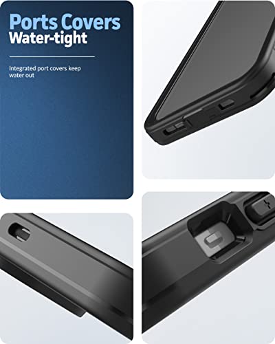 Encased Waterproof Case for iPhone 14 with Belt Clip Holster (Compatible with MagSafe) - size: iPhone 14
