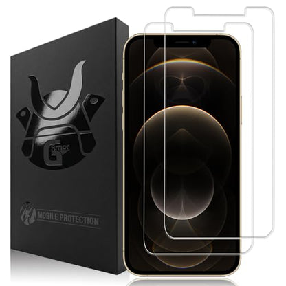 2 Pack Glass Screen Protector for iPhone 12 Pro Max - size: iPhone 12 Pro Max