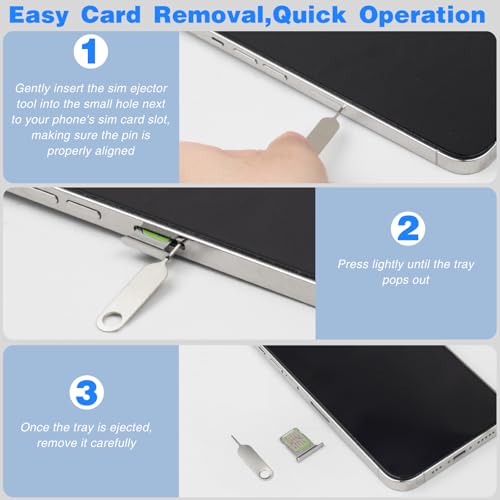 32-Piece SIM Card Ejector Tool Set – Universal Tray Removal Pins for iPhone,& Watch Link Repair