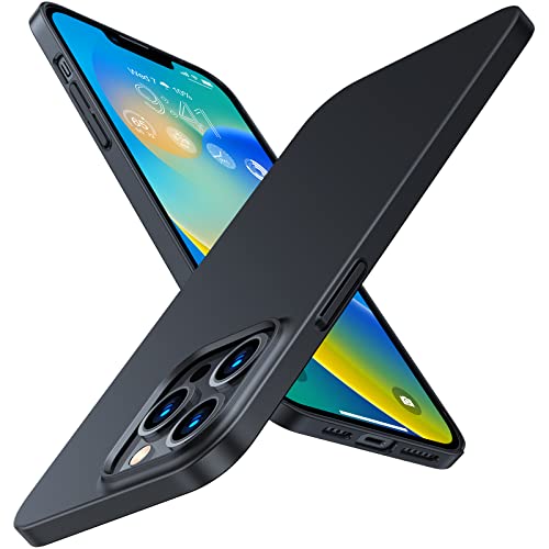 TORRAS Slim Fit for iPhone 13 Pro Case 6.1 Inch, Never Yellowing, Hard PC Ultra Thin Phone Case Super Lightweight Matte Protective, Space Black - color: Black, size: iPhone 13 Pro