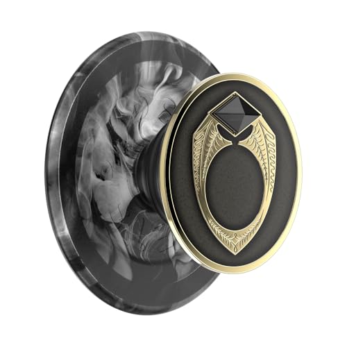 PopSockets Phone Grip for MagSafe with Kickstand, Magnetic Stand, Swappable Top, Secure Hold for iPhone MagSafe Cases, Phone & Tablet Grip, Harry Potter - Enamel Marvolos Ring - color: Marvolo's Ring, style: MagSafe