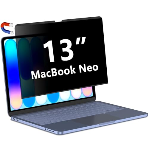 Magnetic Privacy Screen Protector for MacBook Neo 13-inch (2026 A18 Pro) - size: MacBook Neo 13 inch 2026