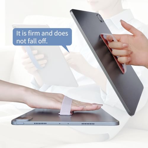 2 Pack Hand Holder Strap for iPad, Tablet & Large Phone, Handle Grip（Pink Gold） - size: 2 Pack-Pink Gold