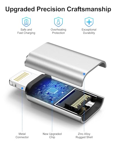 2-Pack USB C to Lightning Adapter, Type C to Lightning Adapter Fast Charger - size: 2 Pcs USB C to Lightning Adapter