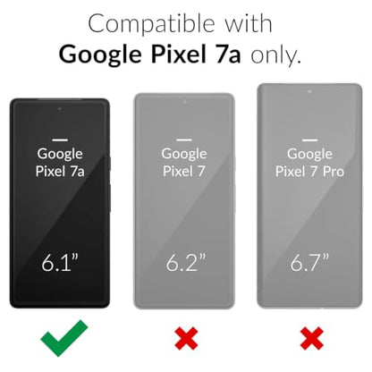 Battery Case for Pixel 7a, Upgraded 10000mAh Slim Rechargeable Portable Extended Battery Pack Supported Qi Wireless Charging Case Compatible with Pixel 7a (6.1 inch) Charging Case-Black - size: Pixel 7a