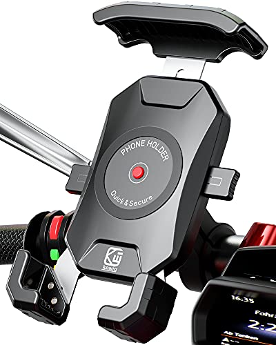 BRCOVAN Bike Motorcycle Phone Mount Holder, 1s Locking - size: 4'' - 7''