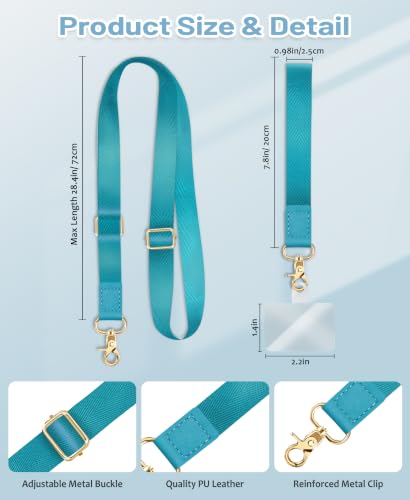 Yonlevres Phone Lanyard Crossbody Strap Wrist Neck Adjustable Women Blue - color: 0 Light Blue