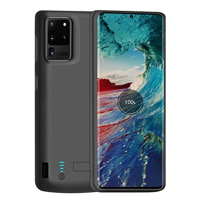Battery Case for Samsung Galaxy S20 Ultra 5G, 6000mAh Rechargeable Extended Battery Charging Charger Case, Add 100% Extra Juice, NOT Compatible with Note 20 Ultra (6.9 inch)