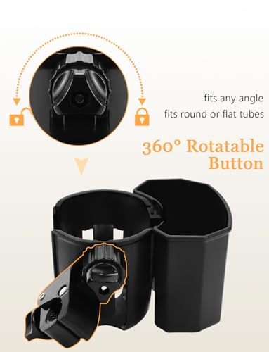 Universal Stroller Cup Holder with Phone Holder for Walker Wheelchair