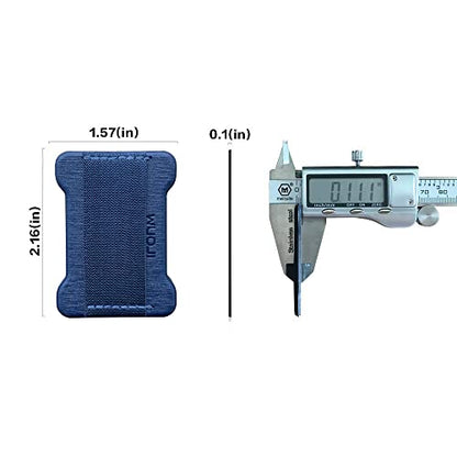 Universal Phone Grip for Smartphones - Phone Holder for Hand for Back of Phone - Wireless Charging Compatible (Black Blue) - 2Pack - color: Black Blue