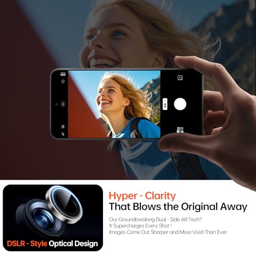 2 Pack Camera Lens Protector for iPhone 17 Pro Max/17 Pro/16 Pro Max/16 Pro/15 Pro Max/15 Pro/14 Pro Max/14 Pro [1:1 Invisible Fit] Military Grade Glass & Metal Camera Cover, Sliver - color: Silver