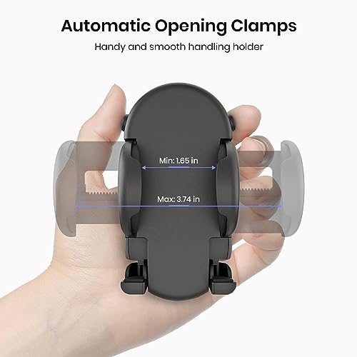 MiiKARE Dual Magnetic Gym Phone Holder Mount for MagSafe, Black - color: Black