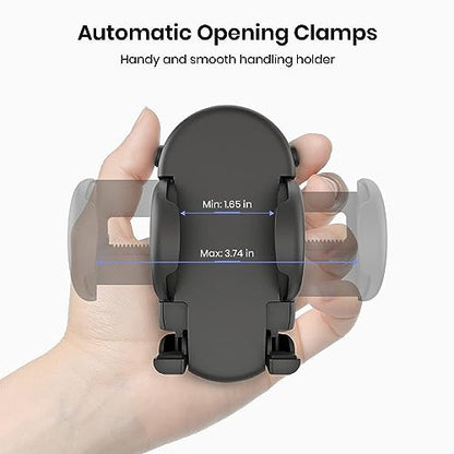 MiiKARE Dual Magnetic Gym Phone Holder Mount for MagSafe, Black - color: Black