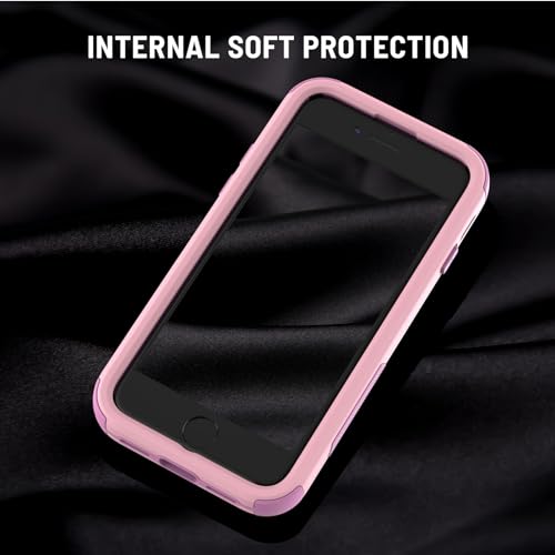 X-belmox Heavy Duty Phone Case for iPhone SE 3rd Generation Drop Proof Pink | with Screen Protector 3 in 1 iPhone SE 2020/2022 Case [Shockproof] Rugged Protective Cover for iPhone 7/8 4.7", pink - color: Pink