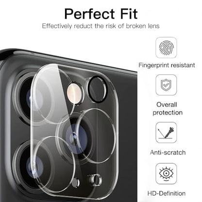 3pcs Clear Anti-scratch Camera Lens Protector for iPhone 16 Pro Max 15 Plus 13 (For iPhone 14)