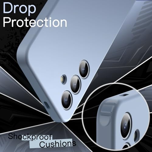 JETech Slim Case for Samsung Galaxy S24, Sapphire Blue | Camera Lens Protection, Soft TPU Design, Matte Finish, Shockproof Protection - color: Sapphire Blue, size: S24
