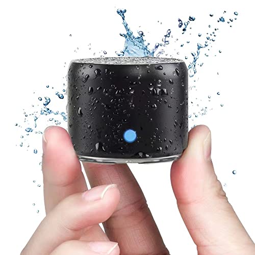 EWA Travel Case Packed, A106 Pro Portable Bluetooth Speaker with Custom Bass Radiator, Brief Design, IP67 Waterproof, Perfect Mini Speaker for Shower, Room, Bike, Car (Black) - color: Black