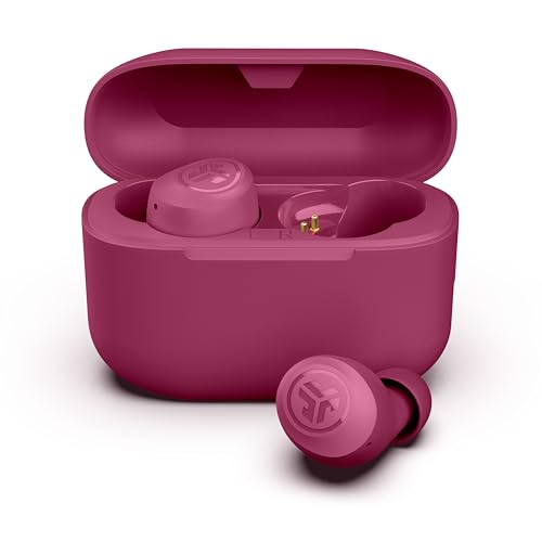 JLab Go Air Pop+ Earbuds, Dual Connect, EQ3 Sound, Dark Pink - color: Dark Pink, style: Matte