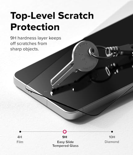 Ringke for Samsung Galaxy S26 Plus Screen Protector [Easy Slide, 2 Pack] | Easy Installation with Alignment Tool, Case Friendly Premium 9H Hardness Tempered Glass - size: Galaxy S26 Plus