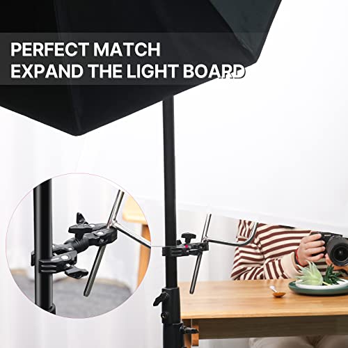 ULANZI Super Clamp Double Camera Clamp, R096 Crab Plier Clip Bracket Mount