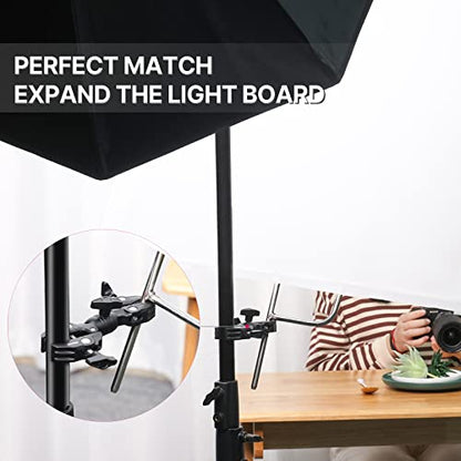 ULANZI Super Clamp Double Camera Clamp, R096 Crab Plier Clip Bracket Mount