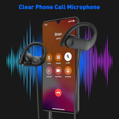 3.5mm Wired Earbuds with Jack Plug in Anti-Drop Over-Ear Hooks Headphones