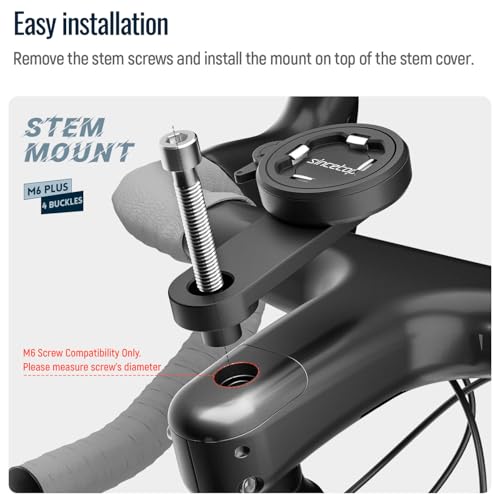 Bike Phone Mount,Aluminum Gravel/MTB/Road EBike Stem Cap Holder,M6 Screw - color: 【2nd Gen】Stem Cap Mount-Black