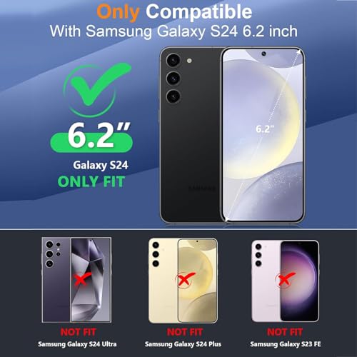Battery Case for Galaxy S24,[10000mAh] Large Capacity Slim Portable Protective Fast Charging Case Battery Case Compatible with Galaxy S24(6.2inch) Wireless Charging Case with Carplay-Black - size: Galaxy S24