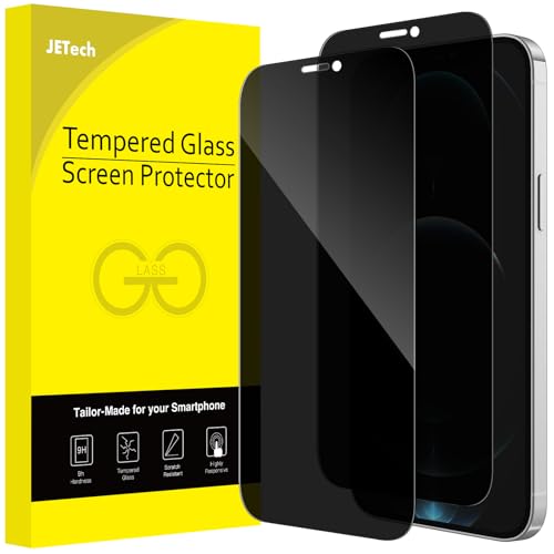 JETech Privacy Screen Protector for iPhone 12 Pro Max, 2-Pack - size: iPhone 12 Pro Max