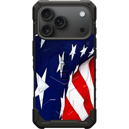 EGO TACTICAL UAG Urban Armor Gear Pathfinder case Compatible with MagSafe iPhone 17 Pro [6.3" Screen] Limited Edition Print - 4th of July US Flag - color: 4th of July US Flag, size: iPhone 17 Pro (6.3")