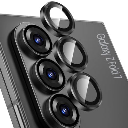 Tensea Camera Lens Protector Compatible for Samsung Galaxy Z Fold 7/8 Ultra - color: Black