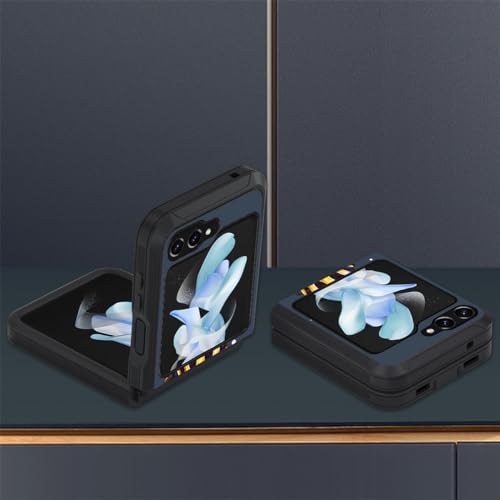 for Galaxy Z Flip 5 Case, Heavy Duty Dual Layer Hybrid Military Grade Shockproof Drop Folding Protective Cover for Samsung Galaxy Z Flip 5 5G 2023, African American Girl Wearing Crown - color: African American Girl Wearing Crown