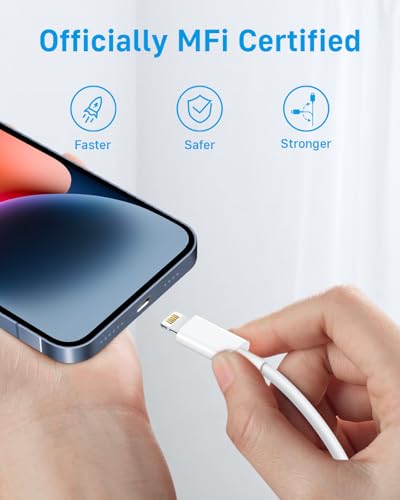 CXX 10FT iPhone 14/13/12 Charger 20W Fast Charging [MFi Certified] - color: White, size: 10FT