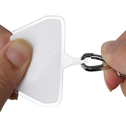COCASES Phone Tether Tab, Phone Lanyard Strap Tab, 2 Pack Transparency - color: White