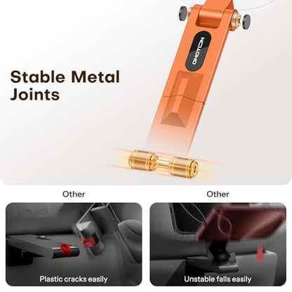 OMOTON TP02 360°Rotating Adjustable Aluminum for MagSafe Tripod, Orange - color: 4-Orange