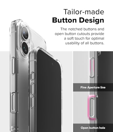 Ringke for iPhone 16 Plus Case [Fusion Matte Clear] | Oil & Dirt Resistant, Anti-Fingerprint Technology Prevents Oily Smudges, Frosted Coating Feels Velvety Soft - size: iPhone 16 Plus
