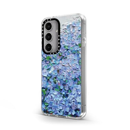 CASETiFY for Galaxy S24 Case - Impact Clear | Not Yellowing | 6.6 ft. Drop Protection | Nantucket Blue Hydrangeas | Clear - color: Nantucket Blue Hydrangeas, size: Galaxy S24
