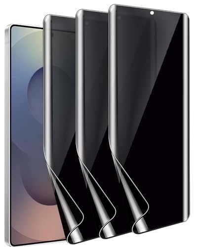 3 Pack for Samsung Galaxy S25 Ultra Privacy Screen Protector [Not Glass], Anti-Spy Flexible TPU Film HD Ultra-Thin Bubble Free Case Friendly Full Coverage Hydrogel Film for S25 Ultra 6.9-inch
